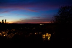Colorful dusk in Johns Creek.