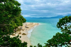 View of Nudey Beach on Fitzroy Island located in the Coral Sea.