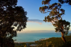 Sunset overlooking Airlie Beach in the Whitsundays. Photo taken from the top of the Honeyeater trail.